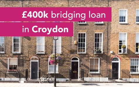 London property purchase secured with £400,000 bridging loan while waiting for planning on an investment property before sale