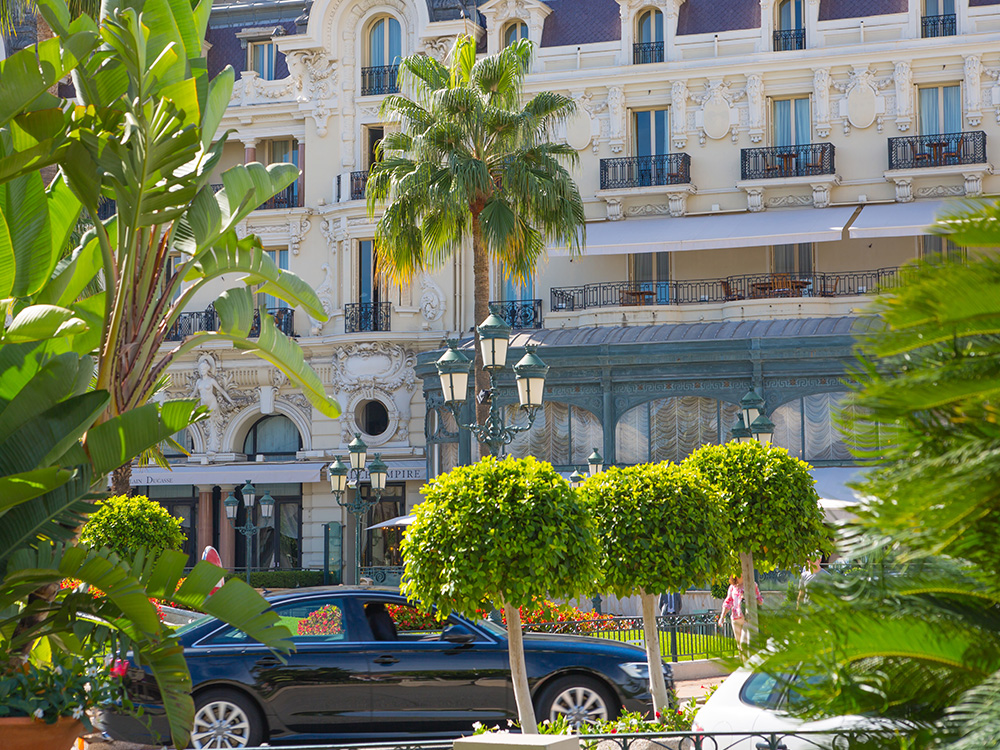 Residential building with luxury apartments in Monaco.