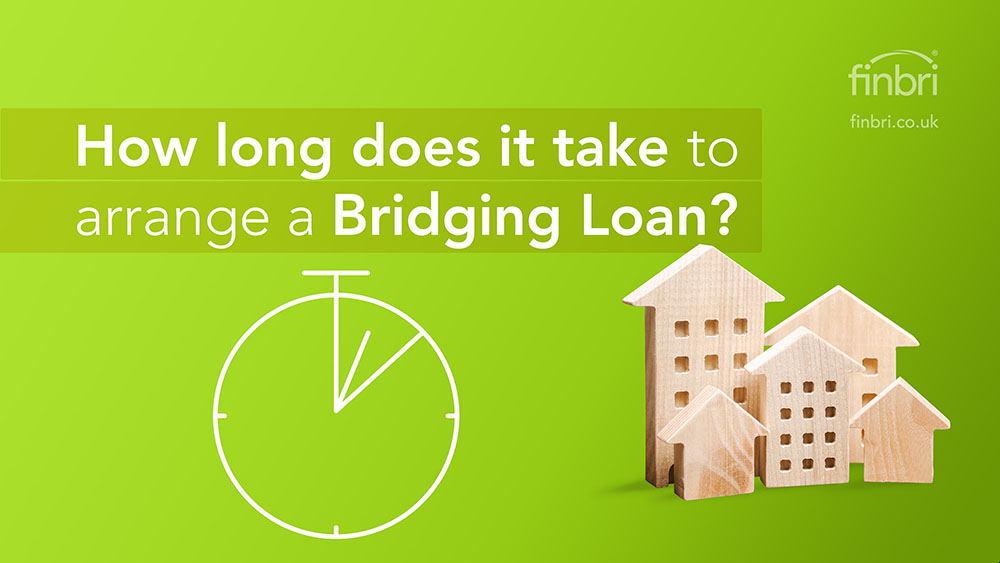 Lime green graphic with a white illustration of three chevrons pointing towards the right with each one having a tick inside. These chevrons and ticks represent the stages of the application process. The text reads: What's the process of applying for a bridging loan? 