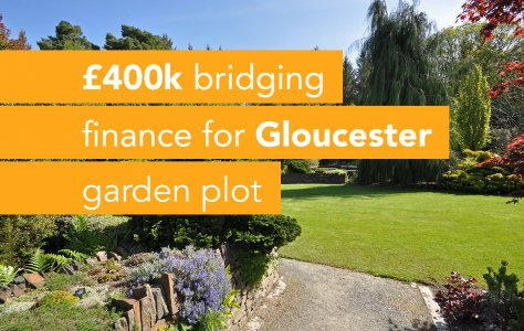 Garden plot opportunity with bridging finance in Gloucester